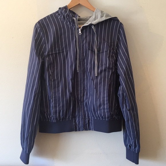 MOSSIMO - blue jacket with white stripes - Picture 1 of 5